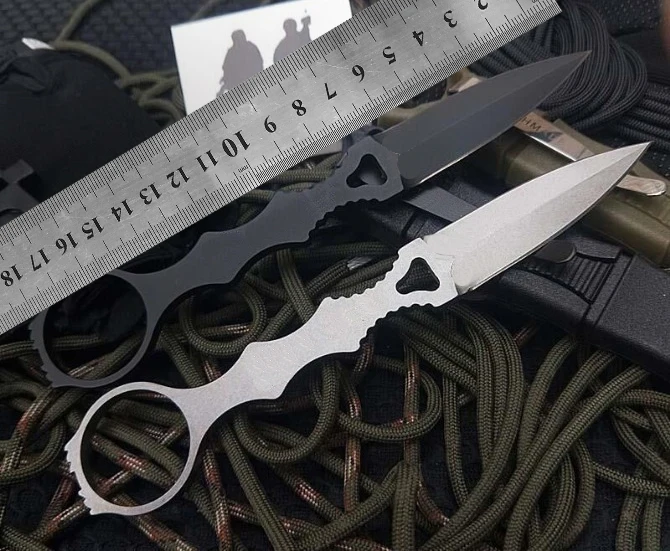 Нож karambit с фиксированным Д2 стальным лезвием и бабочкой походный инструмент для