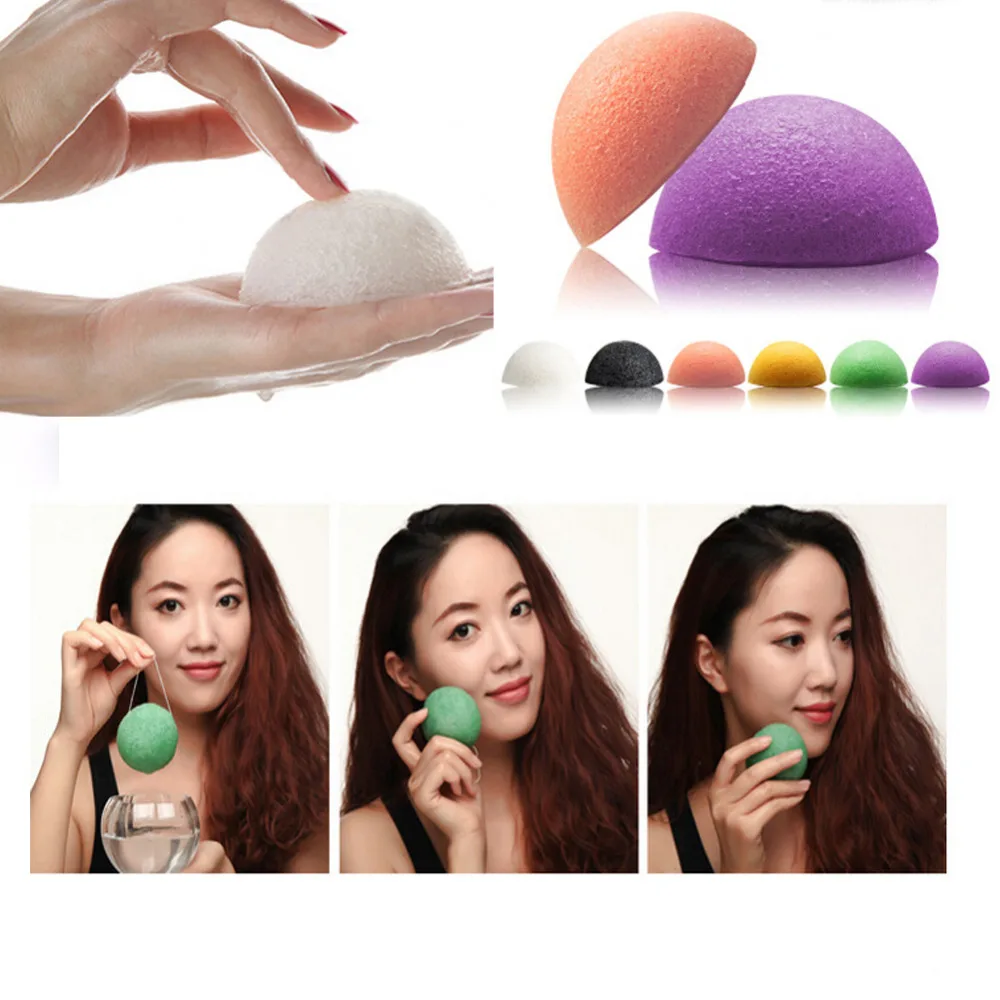 

Exfoliator Cleanse Konjac Sponge Natural Konjac Konnyaku Puff Face Wash Cleaning Sponge Esponja Maquiagem Makeup Konjac Sponge