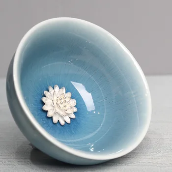 

Chinese Kung Fu tea set Ceramic tea cup build temmoku variable glaze Jianzhan tea cup master teacup factory direct sales