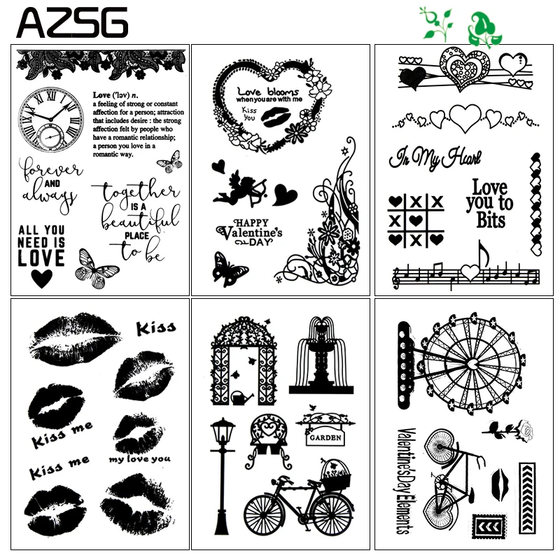 

AZSG Cartoon Clear Stamps For DIY Scrapbooking Decorative Card making Craft Decoration Supply Size 11x16cm