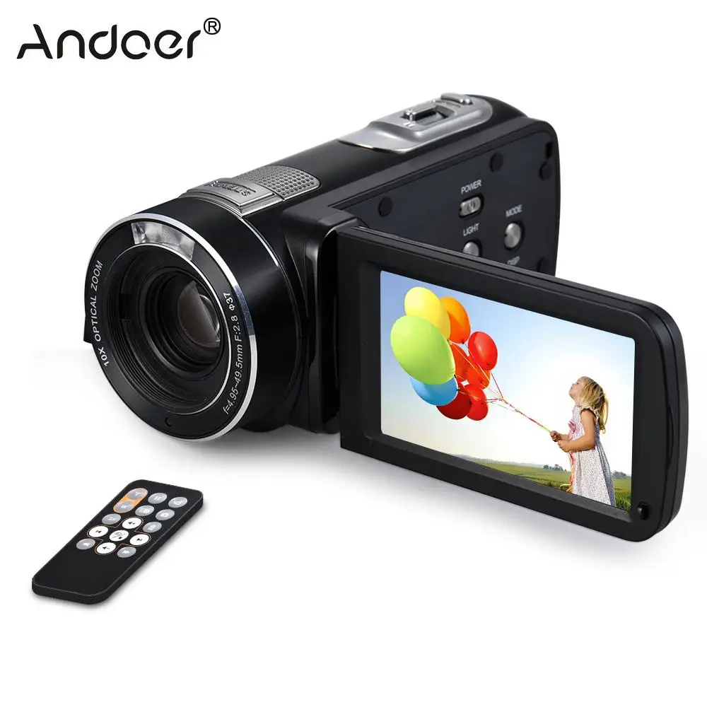 Сенсорный экран Andoer HDV Z80 3 дюйма цифровая видеокамера 1080 24 МП с широкоугольным