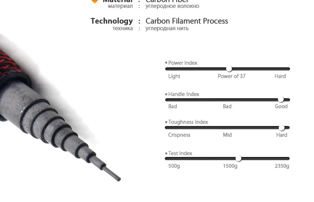 2,7 м-7,2 м супер светильник, Супер жесткий, для рыбалки, ручная углеродная удочка для рыбной ловли
