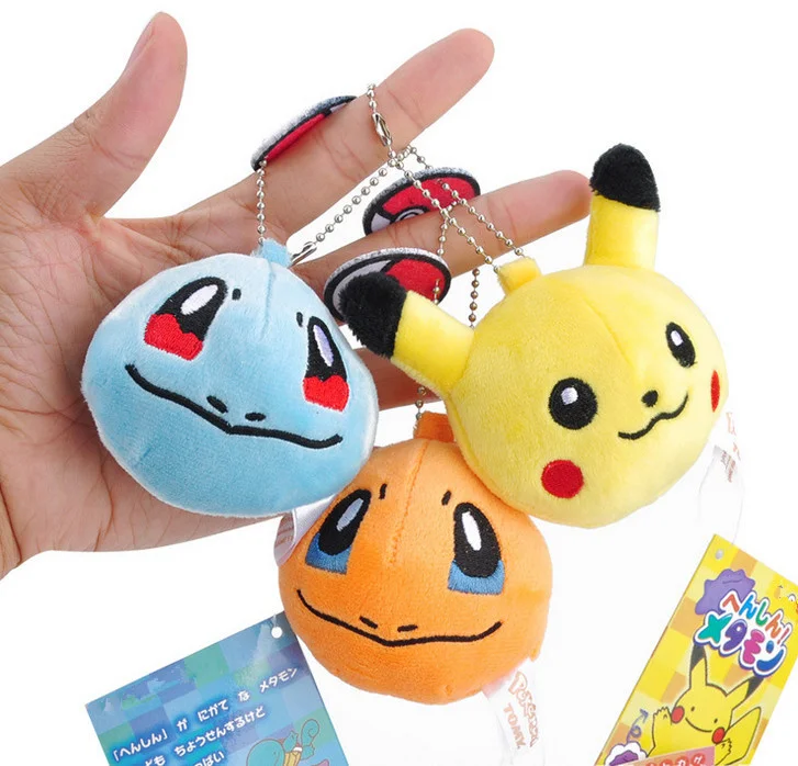 

NEW 6Models, 6CM approx. Little Pikachu Plush Stuffed Toy DOLL , Kid's Small Keychain Gift Plush Toys