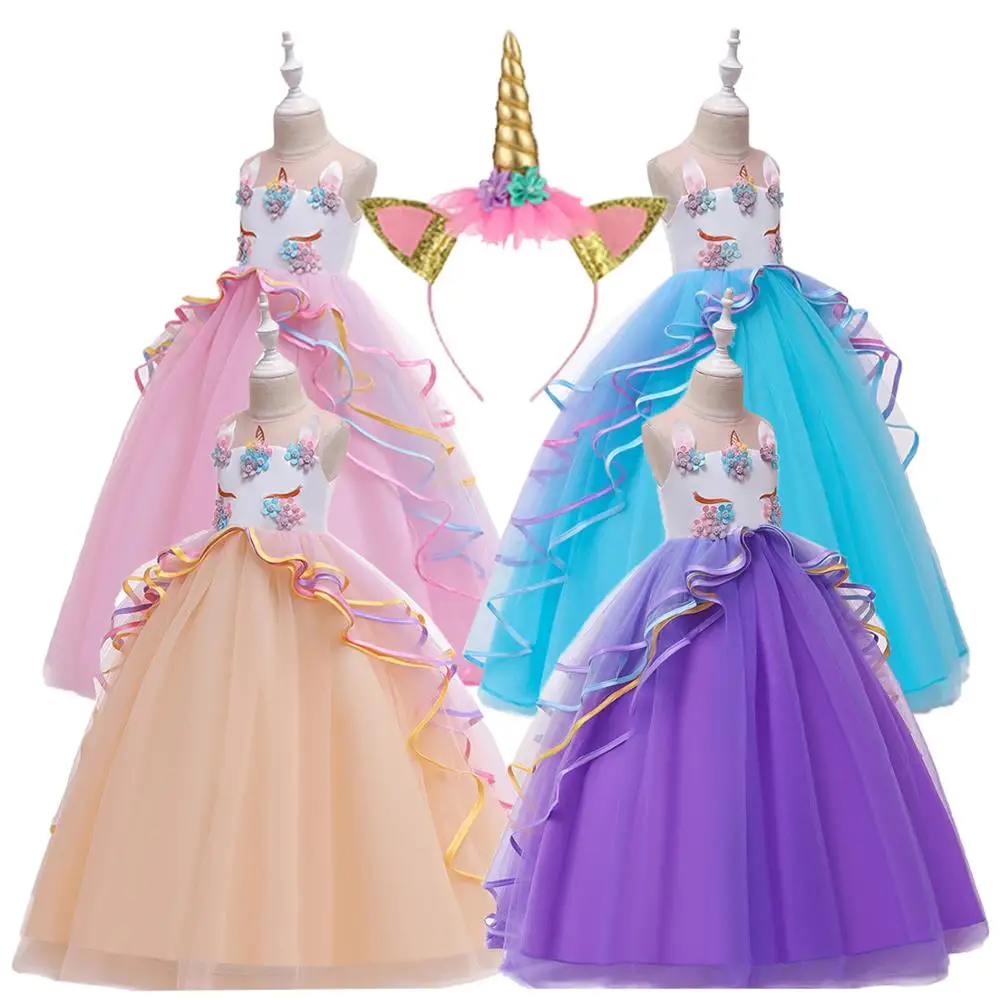 unicorn flower girl dresses