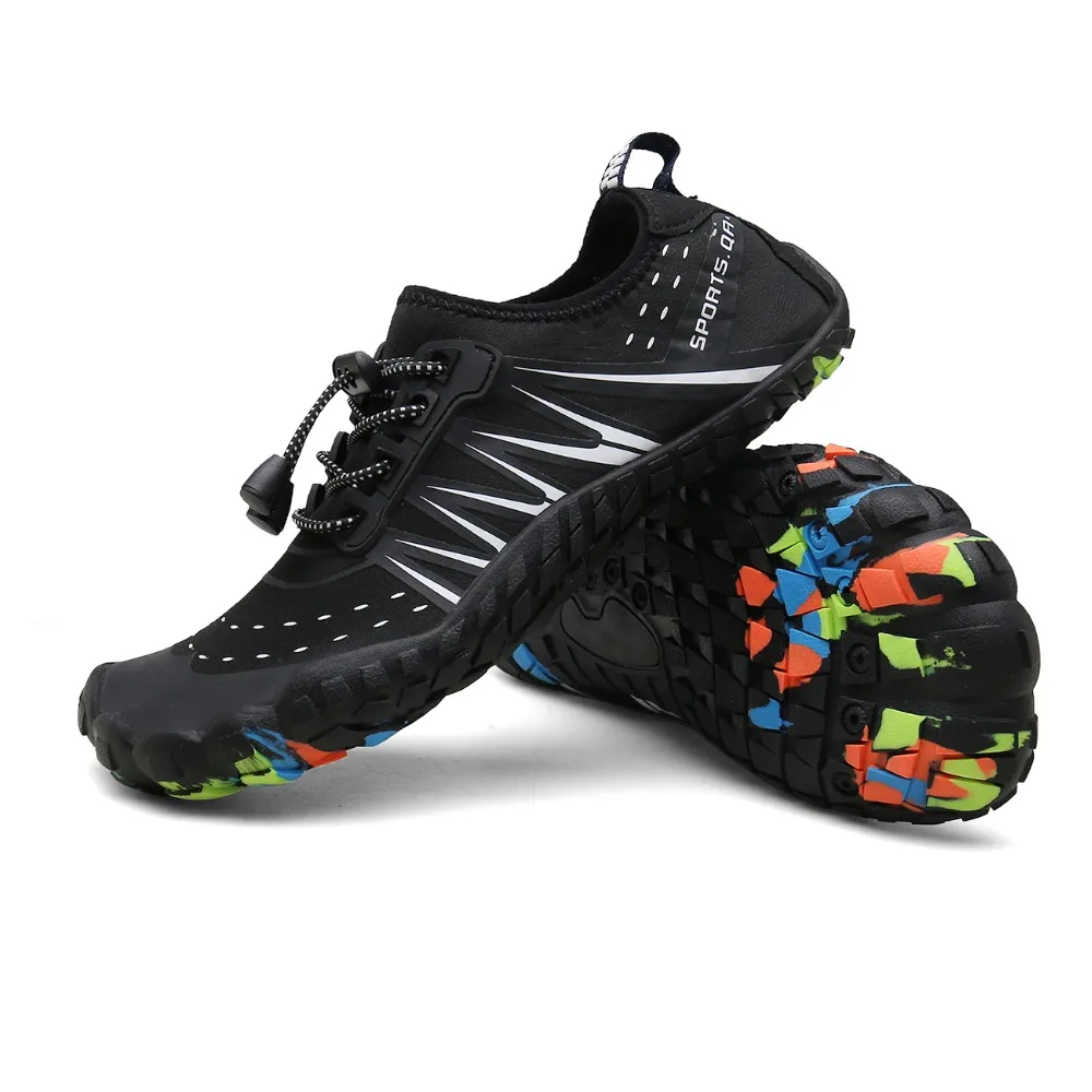 أكوا أحذية الصيف أحذية الرجال تنفس نعال شاطئ المنبع أحذية الكبار امرأة السباحة الصنادل جوارب الغوص تنيس Masculino