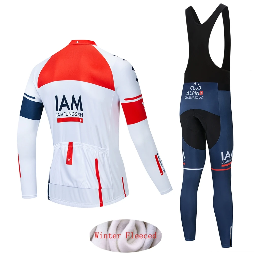 IAM Pro Team зима Термальность флис Велоспорт одежда в стиле милитари для мужчин