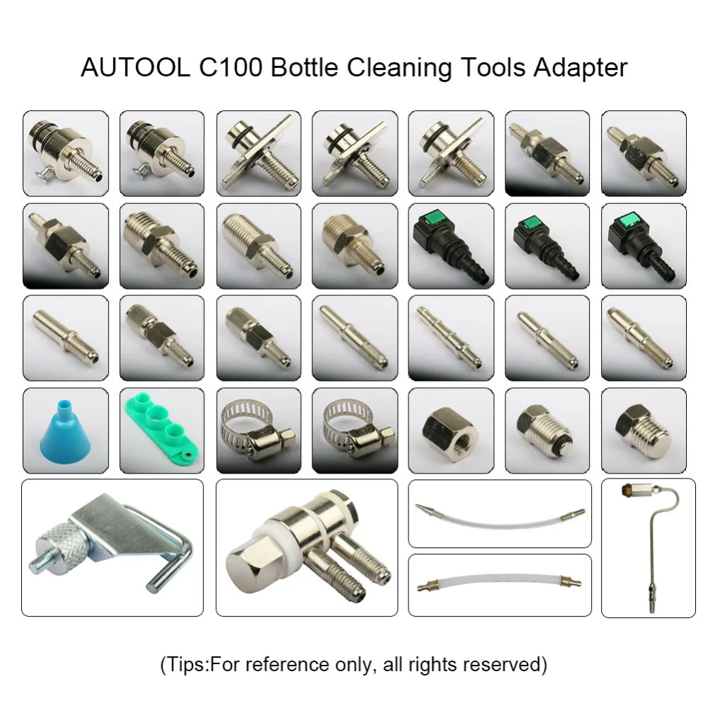 Автоматический тестер для очистки инжектора топлива C100 автомобильная топливная