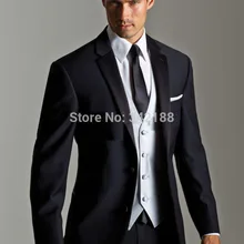 /облегающие Черные смокинги для жениха с тупым отворотом лучшие мужские для шаферов мужские свадебные костюмы/западные свадебные костюмы для мужчин cl