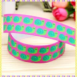 Новый 7/8 ''Бесплатная доставка Улитка печатных Grosgrain ленты для волос лук головные уборы украшения партия оптовая OEM 22 мм h3858