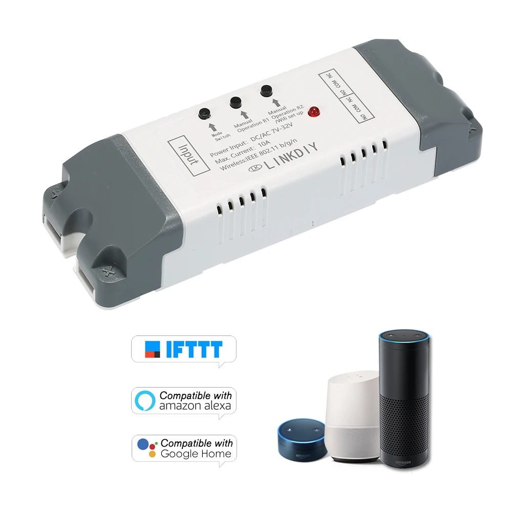 EWeLink 2CH умный Wifi переключатель модуль DC/AC7-32V беспроводной переключатель таймер телефон приложение дистанционное управление для Amazon Alexa Google Home