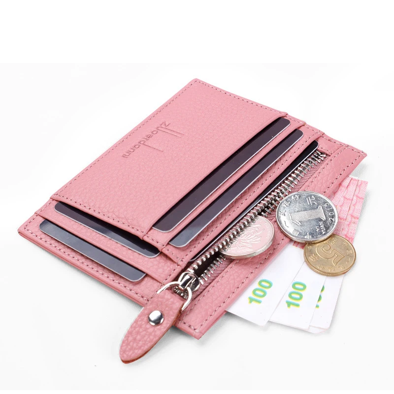 New Women Credit Card Holder PU Leather Versatile Card Holder Automatic