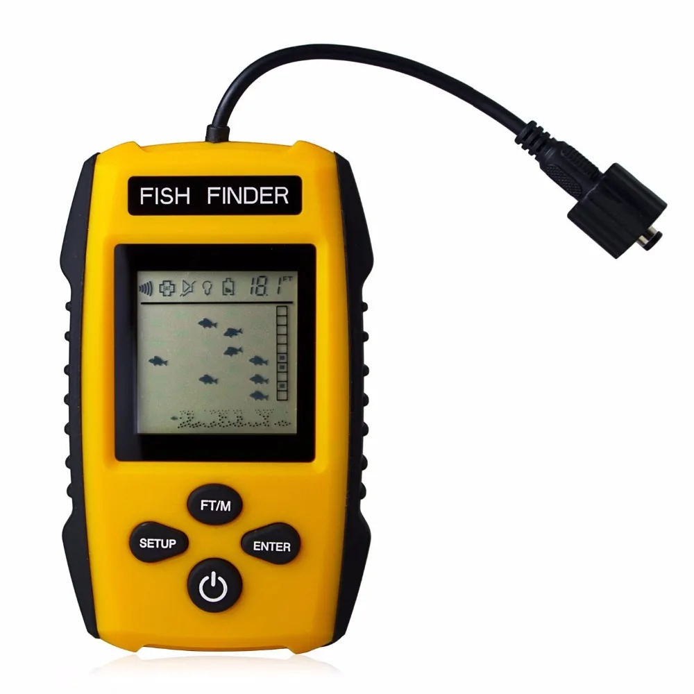 fishfinder Portable Sonar Fishfinder Alarm Fish Finder Wireless LCD display echo sounder