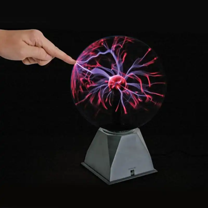 plasma ball lamp light touching sensitive nebula s