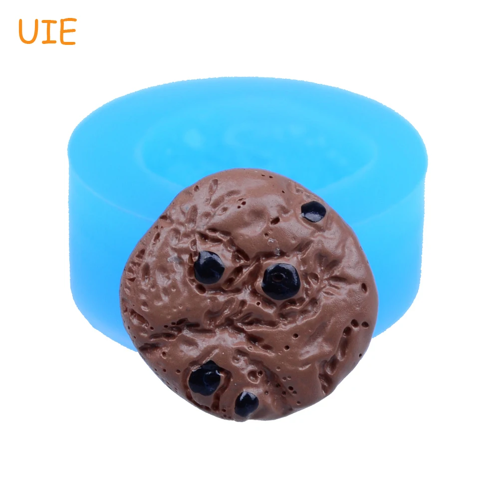 

QYL083U 20.5mm Chocolate Chip Cookies Silicone Mold for Dessert, Sugarcraft, Fondant, Resin, Biscuit, Gum Paste, Food Safe Mould