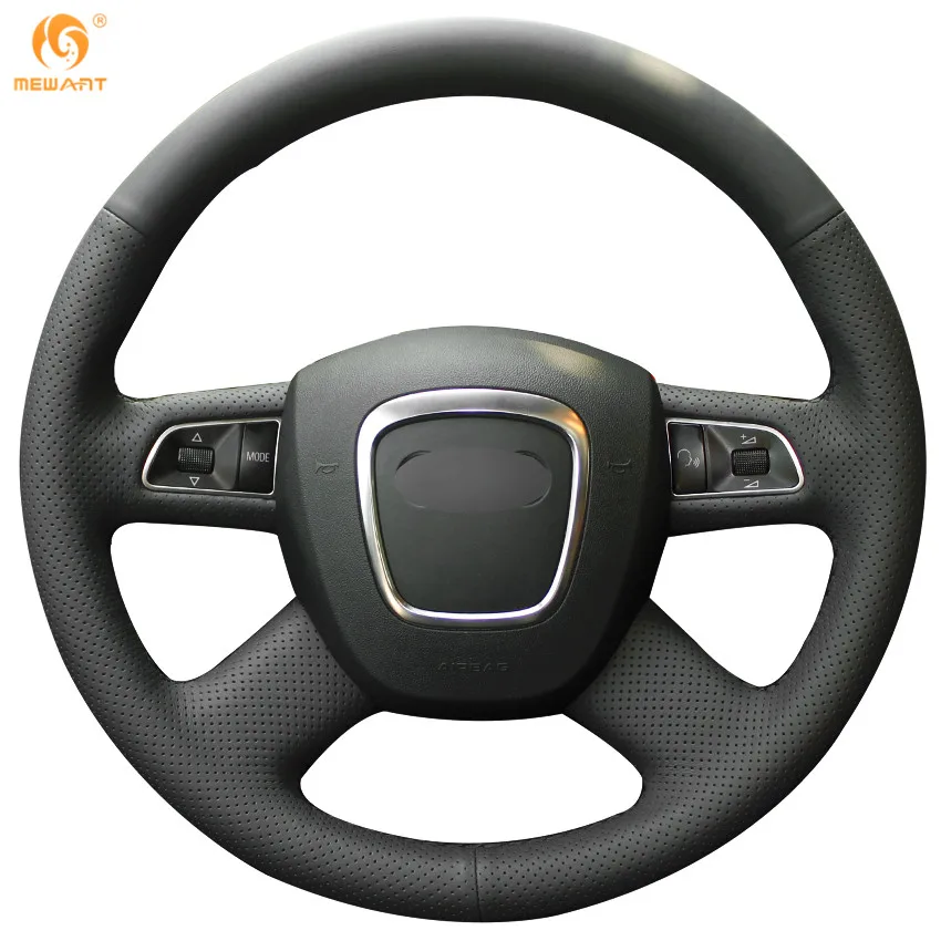 Buy MEWANT Black Artificial Leather Car Steering Wheel