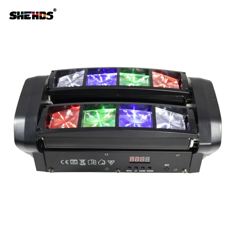 

RGBW Mini LED Spider Beam Light LED 8x6W Bar Beam Moving Head Beam LED Spider Light RGBW For Disco DJ Fast Shipping