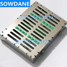 Высококачественная Стоматологическая нержавеющая сталь дезинфекция размещения коробки лоток для 10 шт. стоматологический инструмент для Дезинфекция инструментов пластины