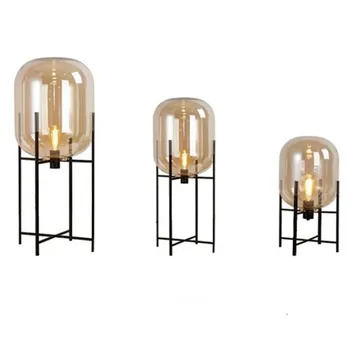 

Modern Minimalist nordic Floor Lamp table light glass globe desk Lamp Living room Reading table lamp Floor light E27