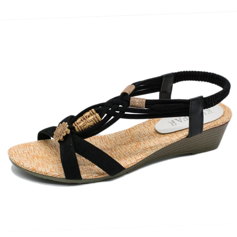 Women Sandals 2019 Summer Wedges Shoes For Women Beach Shoes Bohemia Gladiator Sandalias Mujer Flip Flop Heels Sandals Women
