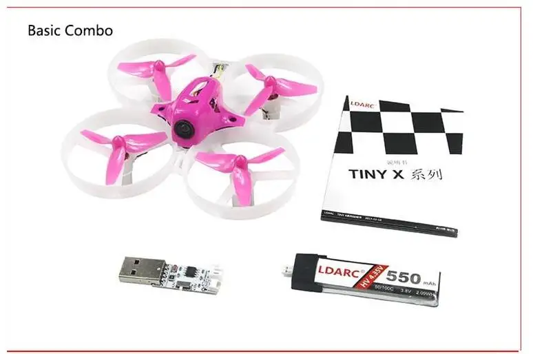 

LDARC TINY-8X 85mm RC Micro FPV Racing Quadcopter Basic Version