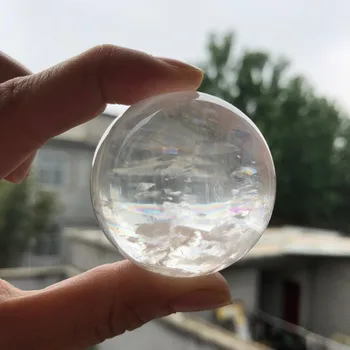 

large naturall clear white calcite iceland stone sphere wicca stones spiritual meditation fengshui crystal healing Iceland spar