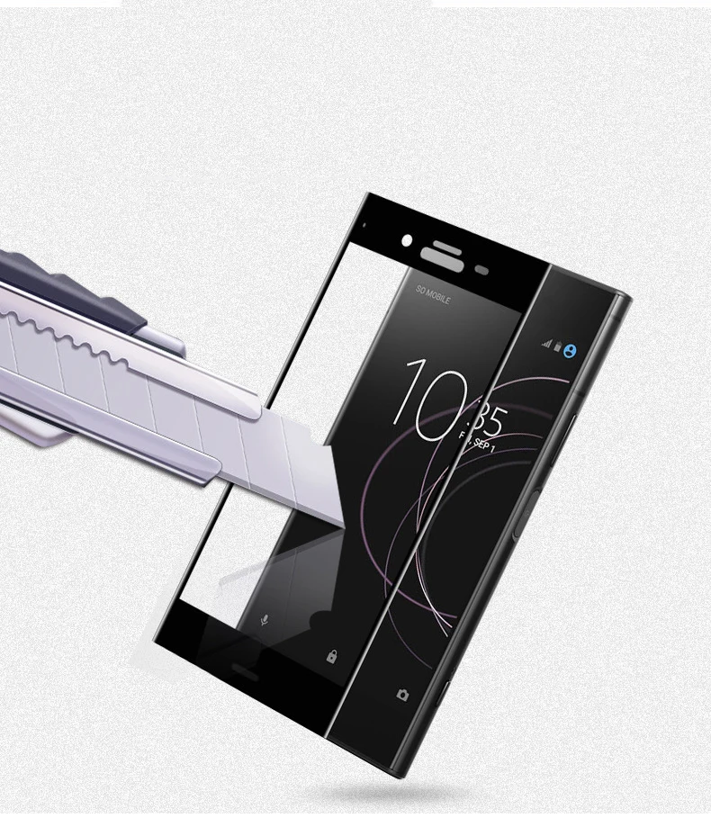 Защитное закаленное стекло на весь экран для Sony Xperia XA XA1 Ultra Plus XZ1 Compact X XZS XZ Premium