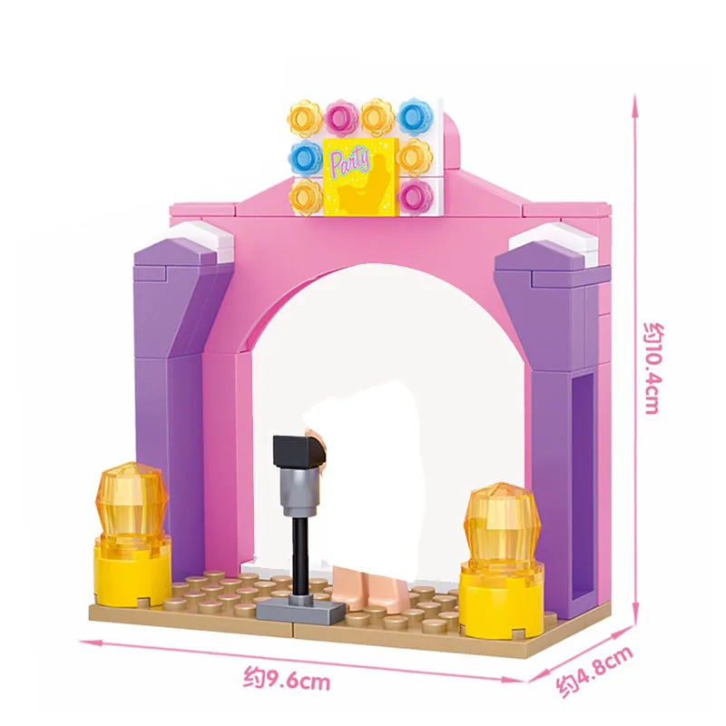 

Sluban Pink Dreams Series Piano Solo 109pcs Educational Building Blocks Toys for Children Compatible With