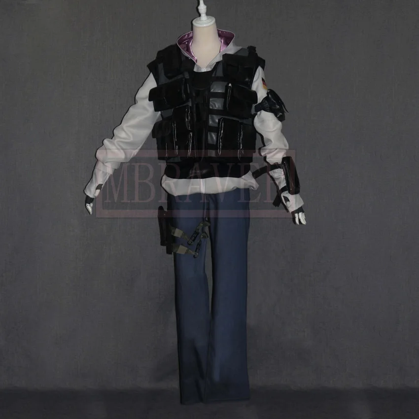 Custom-Made Tom Clancy's Rainbow Six Siege IQ Monika Weiss Halloween Uniform Outfit Cosplay Costume image 2