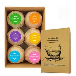 6pcs Deep Bath Salt Body Oil Moisturizing Bath Ball Natural Bubble Bath Salt Ball 6pcs Deep Bath Salt Body Oil Moisturizing Bath Ball Natural Bubble Bath Salt Ball