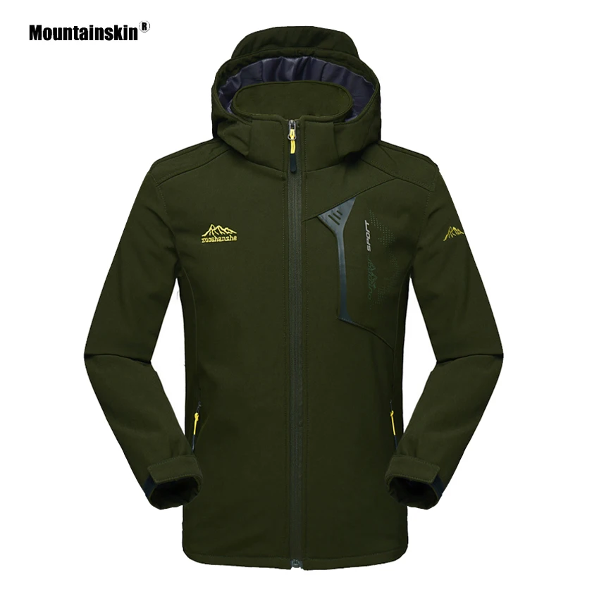 Comprar Chaquetas de piel de montaña para hombre Oudoor Softshell chaquetas primavera otoño senderismo al aire libre escalada Camping Trekking cortavientos abrigos masculinos VA381