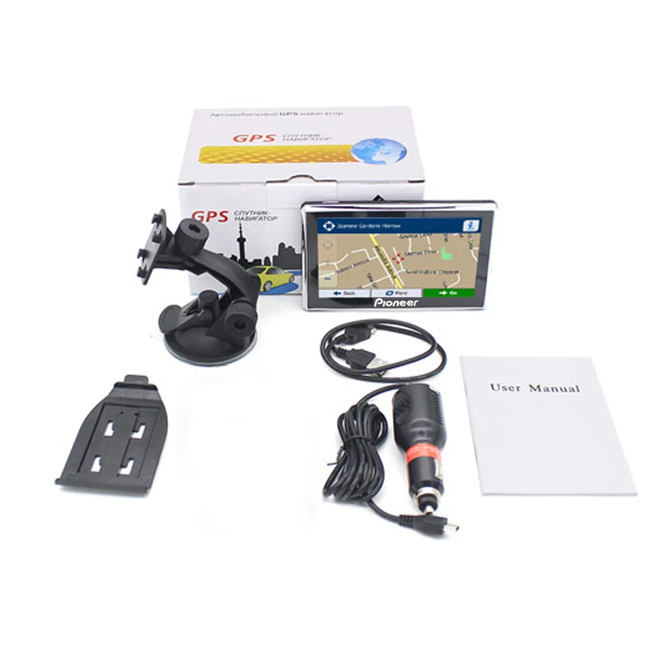 5 дюймовый HD Автомобильный GPS навигации 4 GB 800 MHZ WINCE бесплатное обновление карты