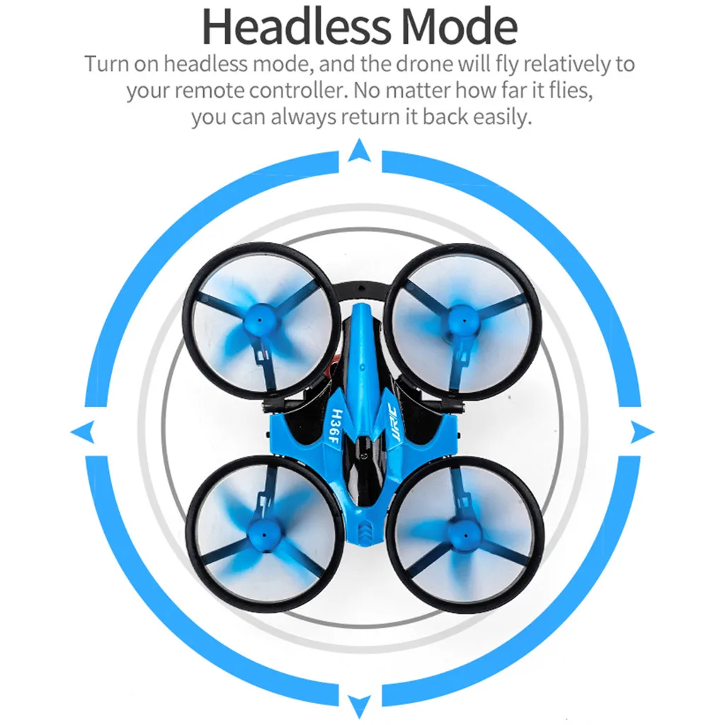 JJRC H36F 3 в 1 Летающая воздушная лодка наземный режим вождения съемный Радиоуправляемый Дрон RC Самолеты RTF Квадрокоптер радиоуправляемый самолет RTF Новинка