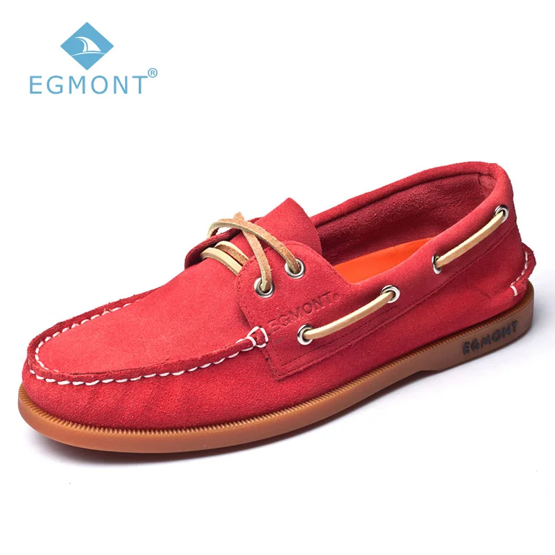 Egmont EG-52 Red Spring Summer Boat Shoes Mens Casual Shoes Loafers Genuine Leather Handmade Comfortable Breathable цена Egmont EG-52 Red Spring Summer Boat Shoes Mens Casual Shoes Loafers Genuine Leather Handmade Comfortable Breathable цены онлайн