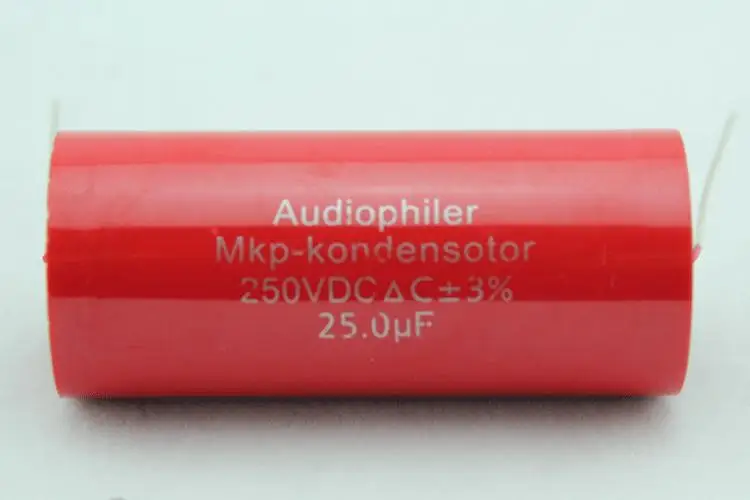 2 * Audiophiler MKP 25 мкФ 250VDC аудио класса аксиальный конденсатор для труб гитарных