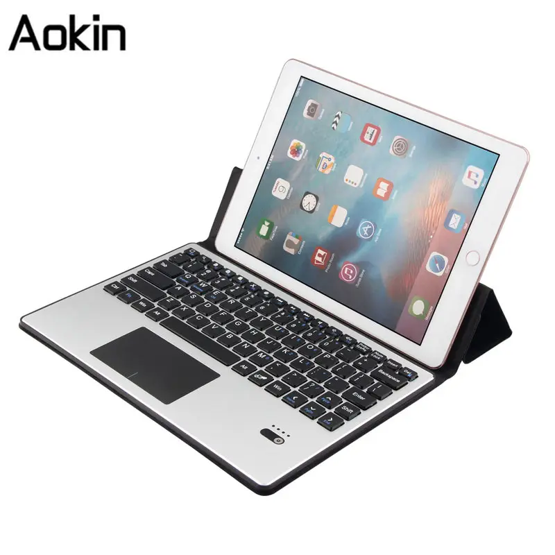 

Universial Protable Business Bluetooth keyboard for 10.1" tablet leather case keyboard with touchpad For Samsung GALAXY Tab A
