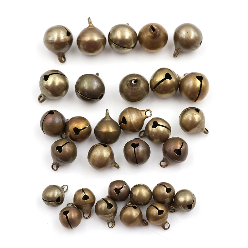 

10pcs Bronze Metal Jingle Bells Loose Festival Party Decoration/Christmas Tree Decorations/DIY Crafts Accessories