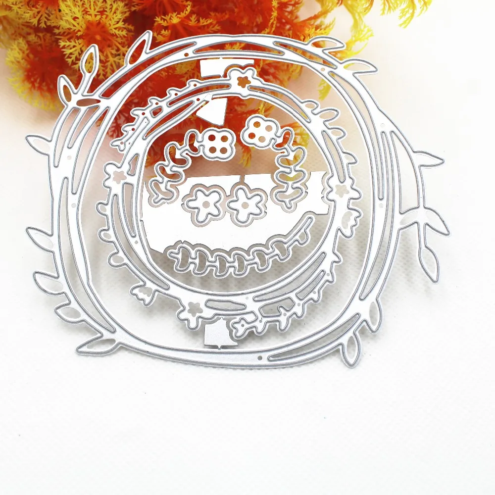 

Round Flower Lace DIY Scrapbooking Photo Album Paper Card Craft Cute Embossing Metal Cutting Dies Stencils Scrapbooking