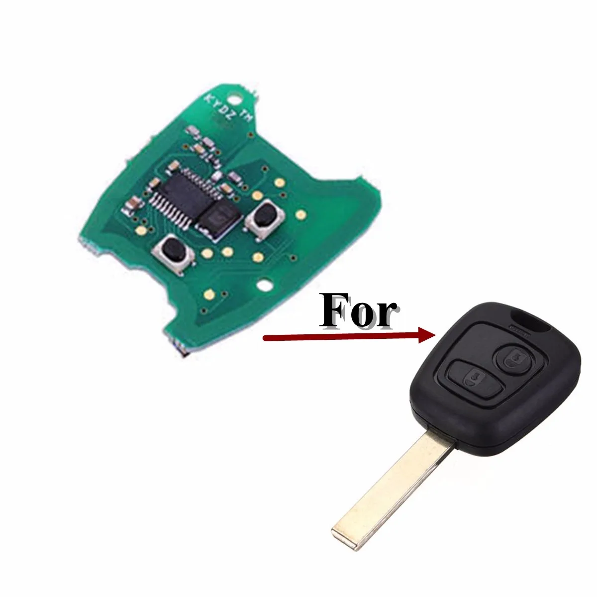 Buy 433MHz 2 Button Remote Key FOB Circuit Board For