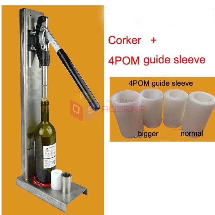 Новая ручная пробковая пробка из нержавеющей стали, ручная пробка для бутылок, инструменты, машина для вставки