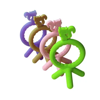 

Baby Combined Teether Food Grade Silicone Baby Teether Ball Soft Combination Assembled Toys Little Educational Toys Wholesale