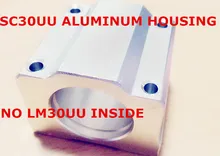 Carcaça de alumínio (sem lm30uu para dentro) para sc30uu scs30uu 30mm bloco de rolamento linear cnc roteador diy peças cnc
