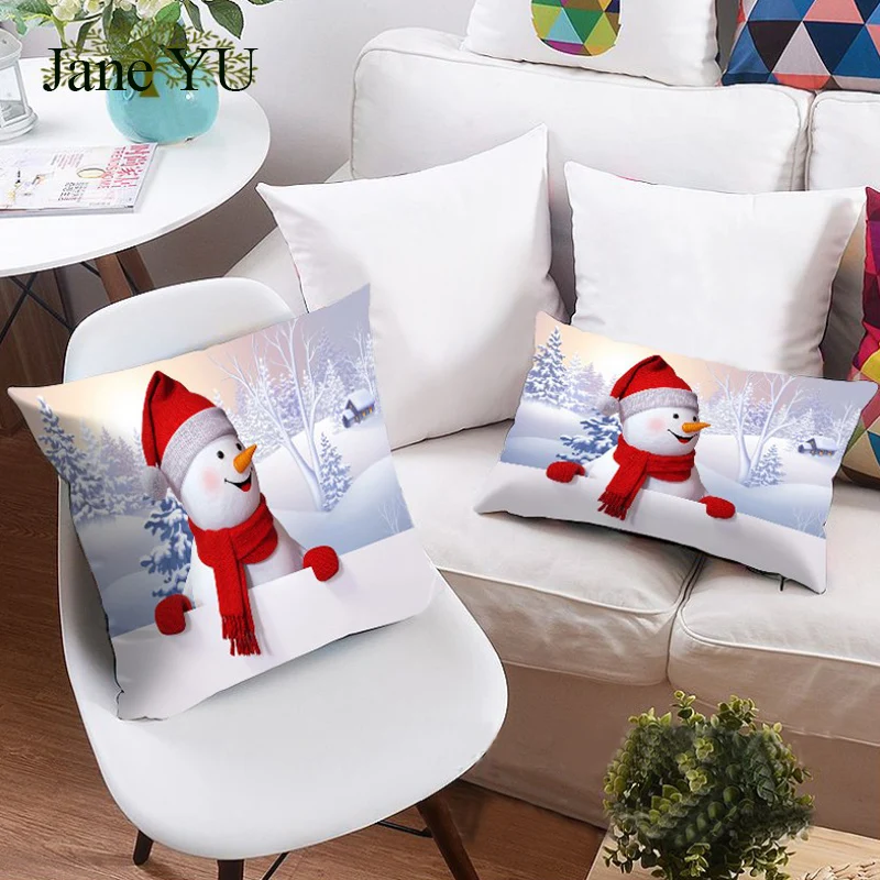 

JaneYU Photo picow cute snowman personality pillow cushion