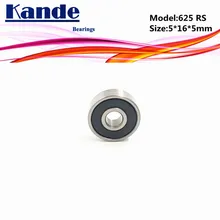 Kande подшипников 625rs ABEC-5 625 2RS Z3V3 625-2RS миниатюрный шариковый подшипник с глубоким жёлобом 625 5x16x5 мм 625 RS