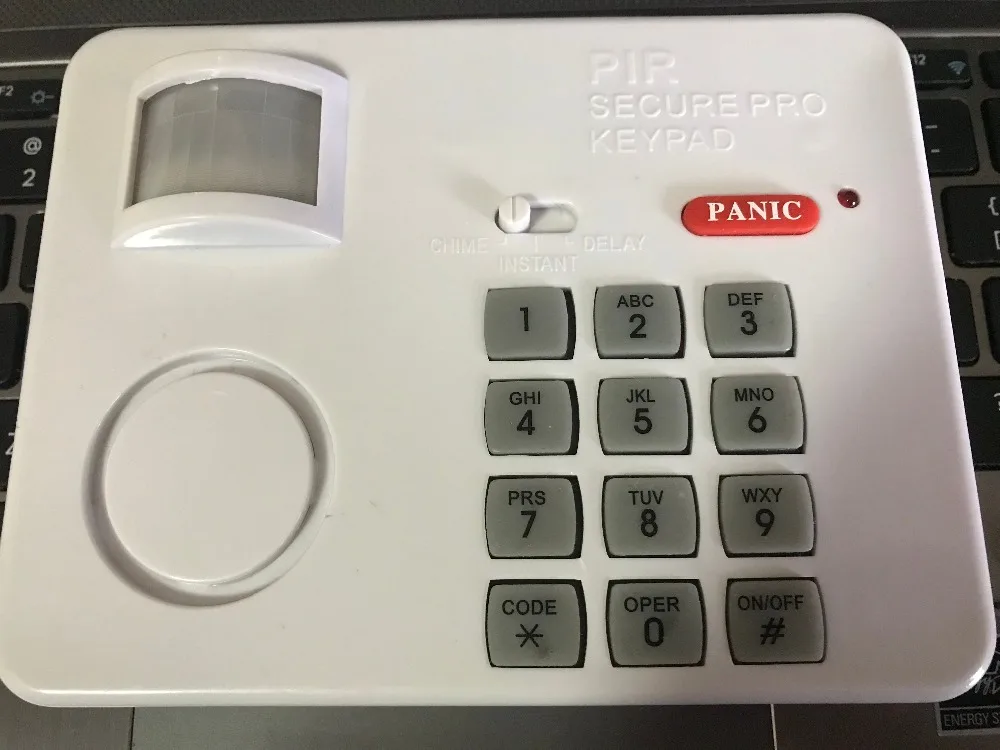 Wireless Standalone PIR Motion Sensor Alarm password Keypad burglar security alarm system and shop dingdong infrared detectors