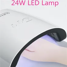 SUN5V светодиодный Сушилка для ногтей USB зарядка УФ лампа отверждения белый свет УФ гель лак 12 шт. светодиодный s фототерапия автоматическое распознавание таймер 99 s