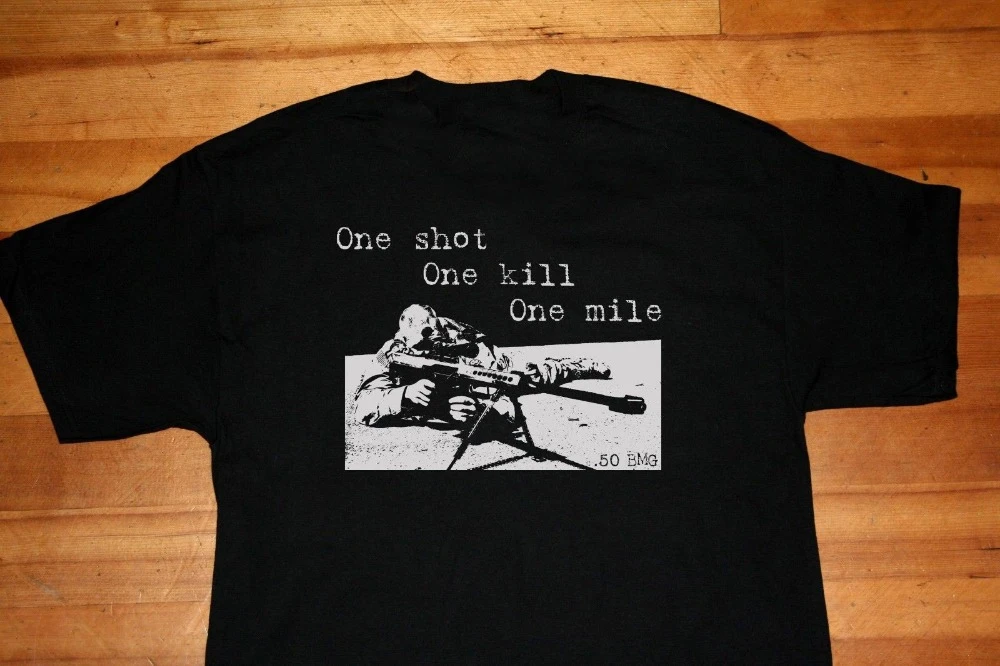 Ma1ライト59fiftyバレット 50 Bmg軍狙撃ライフル愛国ホット夏の服の綿メンズtシャツ高品質男性クールtシャツ T Shirts Aliexpress