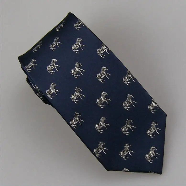 LAMMULIN Галстуки 11 видов стилей мужской костюм животный узор жаккардовый галстук синий, темно-синий микрофибра тонкий галстук 7 см Высокое качество Gravat - Цвет: A01