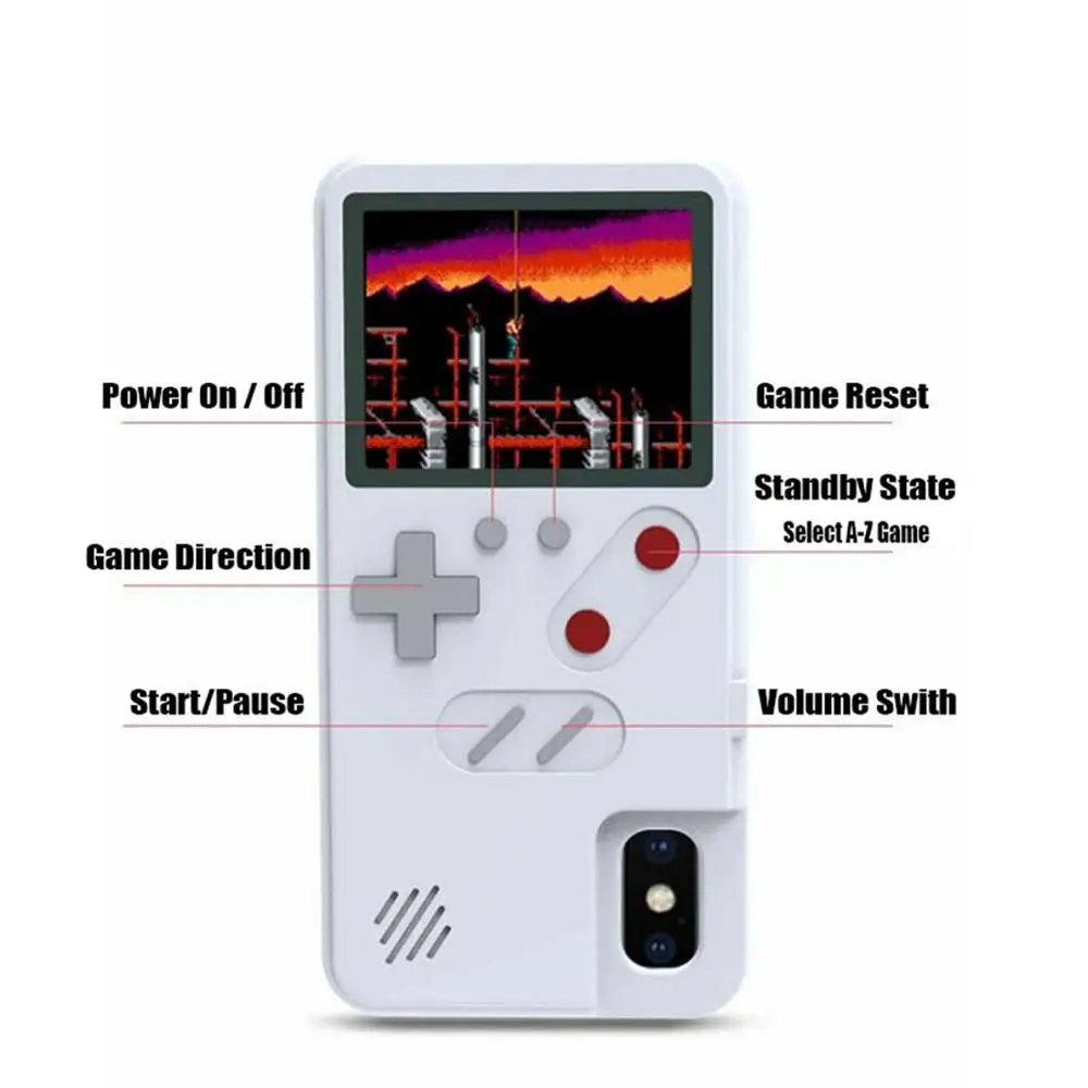 

Silicone Cover Phone Case Game Soft TPU Phone Cover Color Display 26 Classic Game Console For iPhone X XS Max XR 6 7 8 Plus