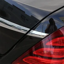 2 шт. ABS Chrome автомобилей Хвост полоски блестки Накладка для Mercedes Benz S Class W222- аксессуары