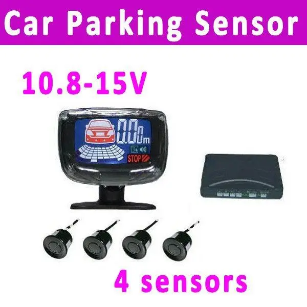 Free Shipping Car Parking Sensor System 4 sensors car parking system